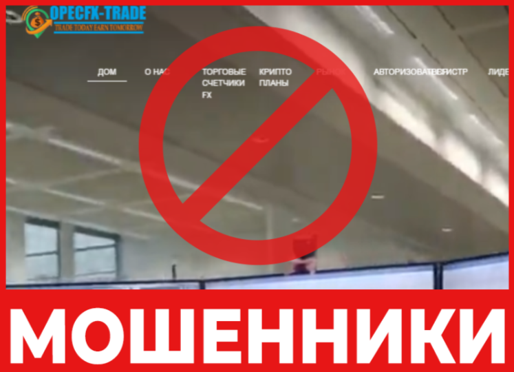 OPECFX TRADE лицевая сторона скрин