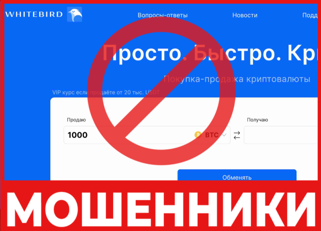 WhiteBird лицевая сторона скрин