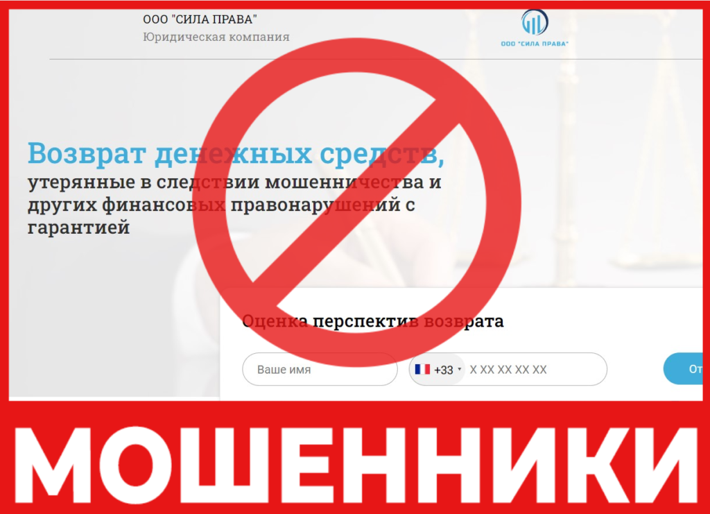 ООО "Сила права" лицевая сторона скрин