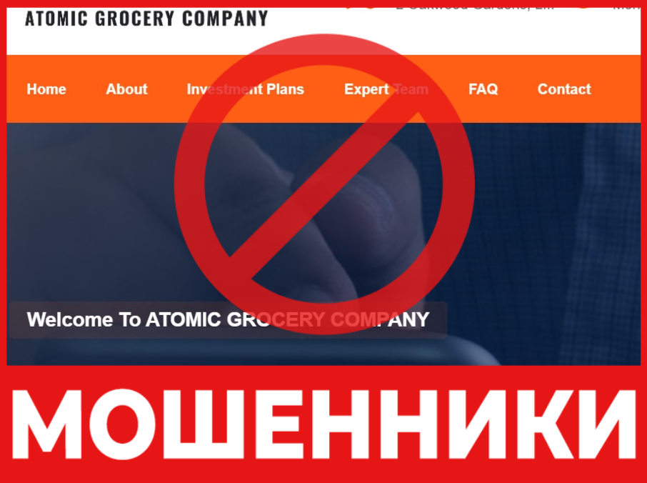 ATOMIC GROCERY COMPANY лицевая сторона скрин