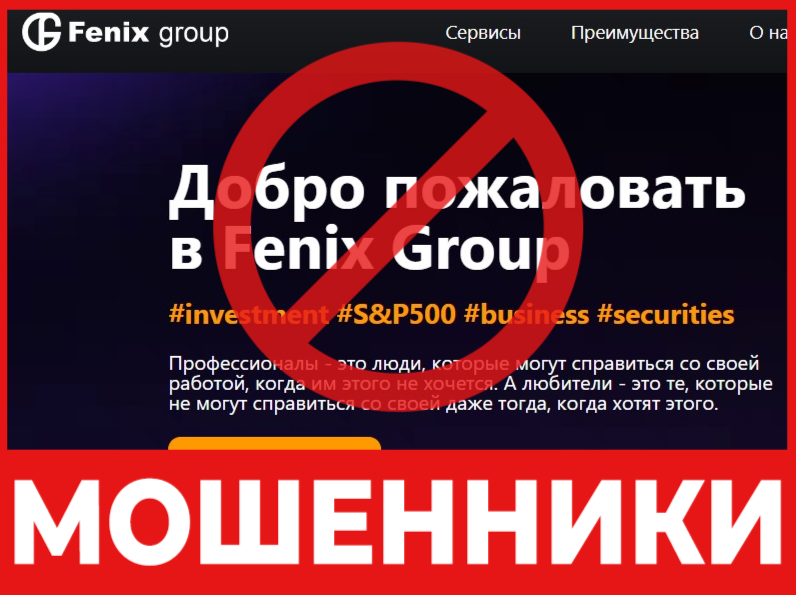Fenix Group лицевая сторона скрин