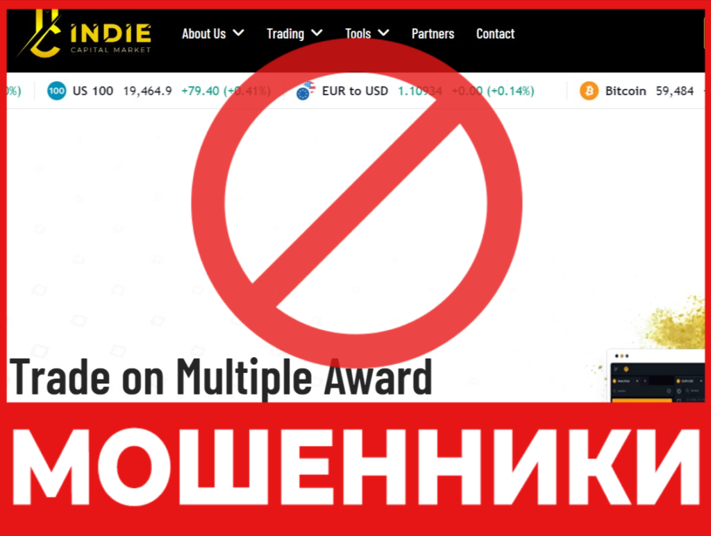 Indie Capital Market лицевая сторона скрин