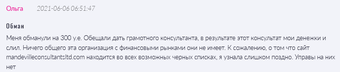 Mandeville Consultants Limited 1 скрин