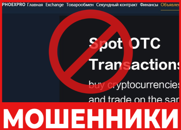 Phoexpro лицевая сторона скрин