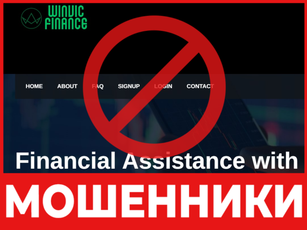 Winvic Finance лицевая сторона скрин