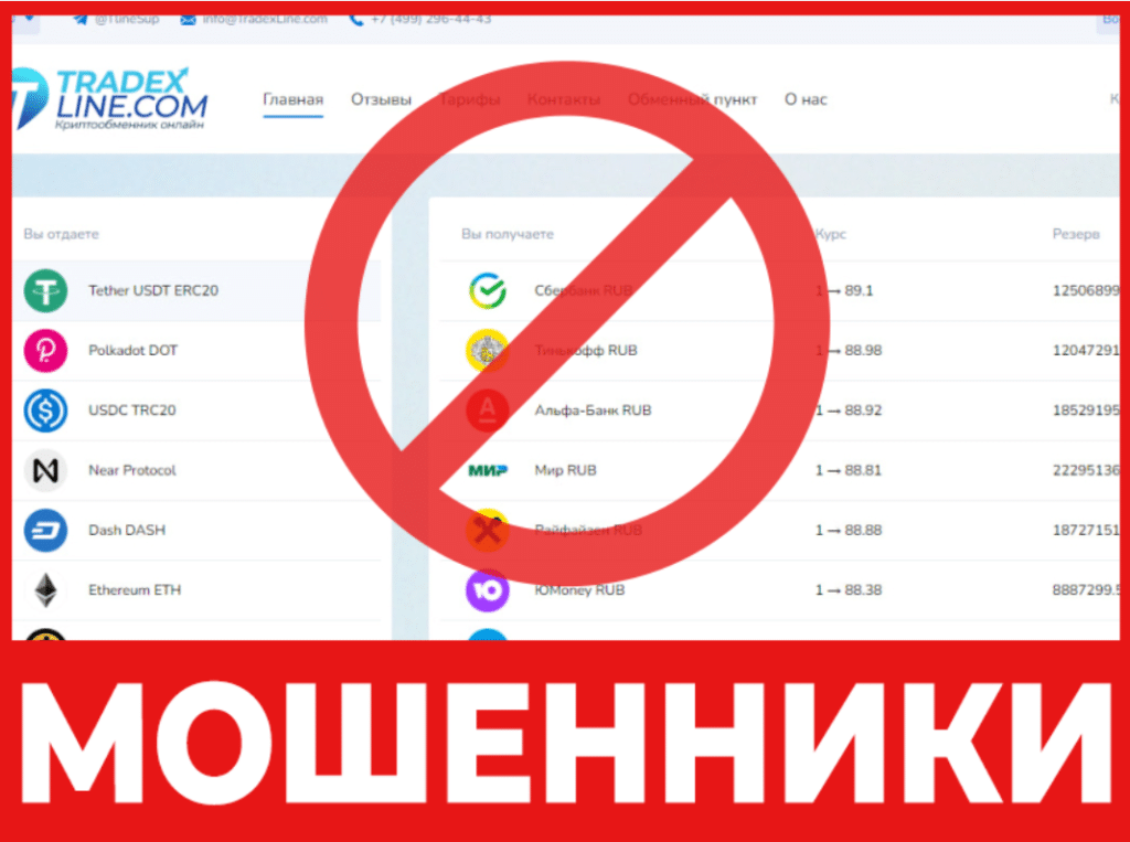 Tradexline лицевая сторона скрин