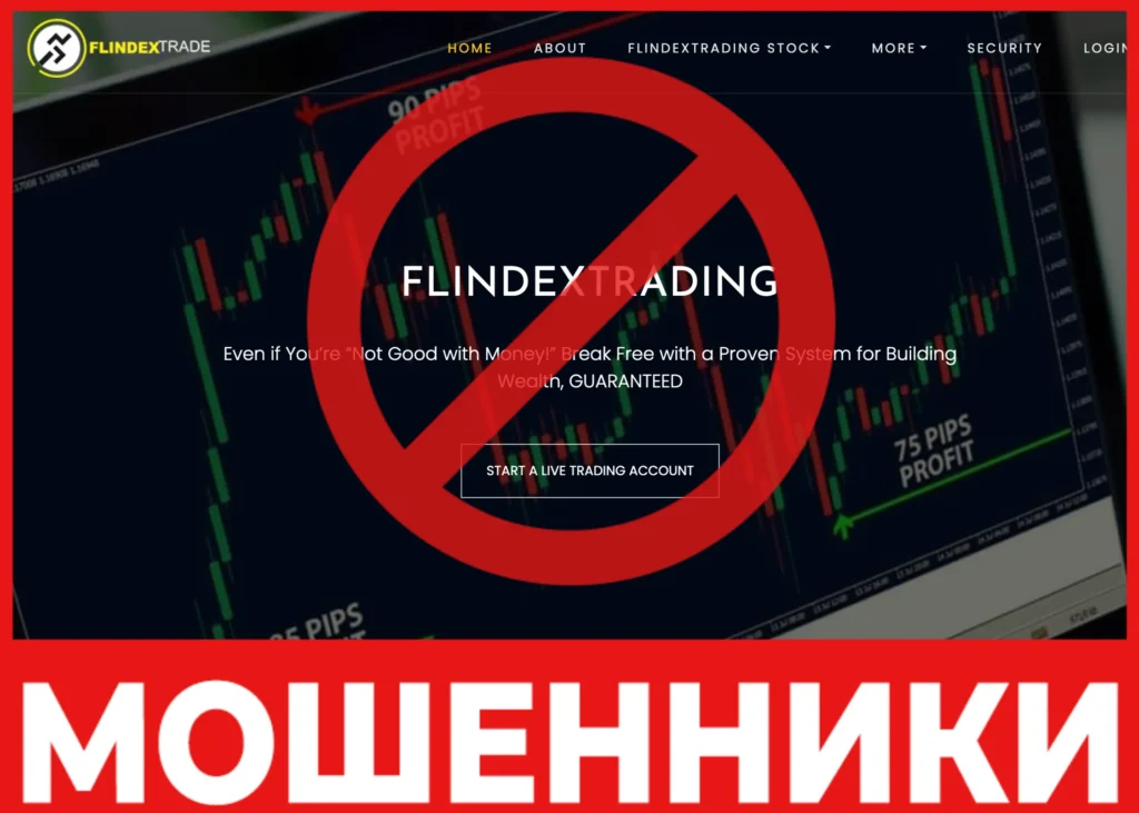 FLINDEXTRADING лицевая сторона скрин