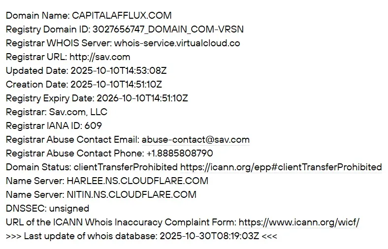 Capital Afflux 2 скрин