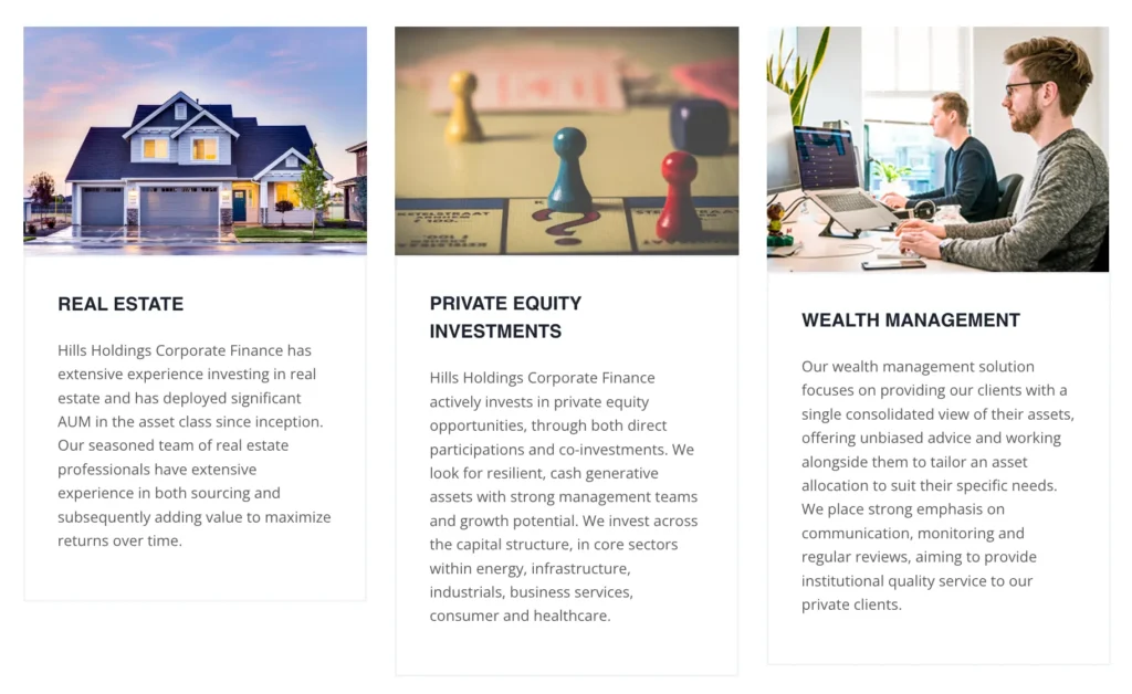 Hills Holdings 1 скрин