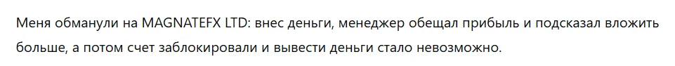 MAGNATEFX LTD 3 скрин