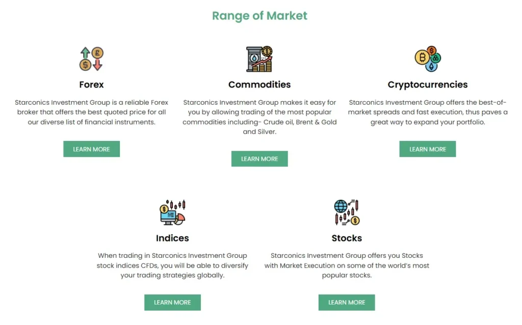 Starconics Investment Group 1 скрин