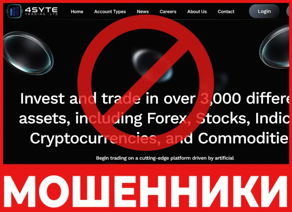 4syte Trading LTD лицевая сторона скрин