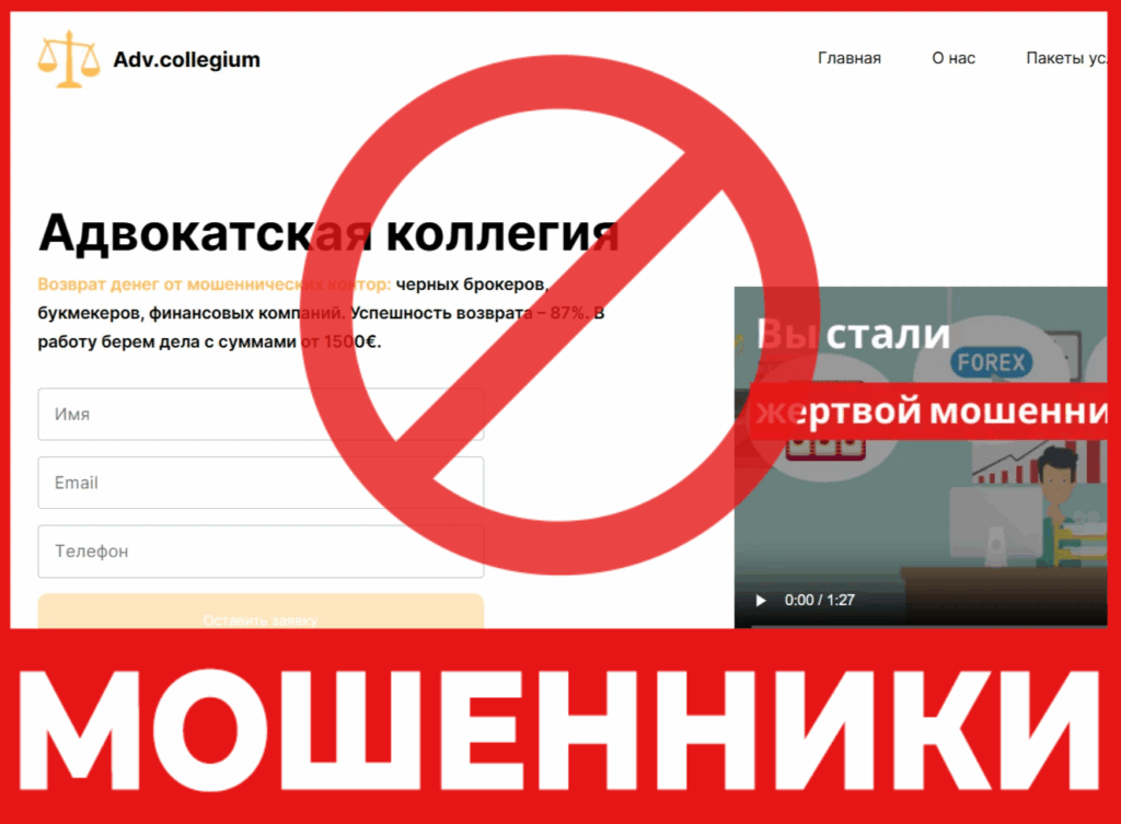 Adv.collegium лицевая сторона скрин