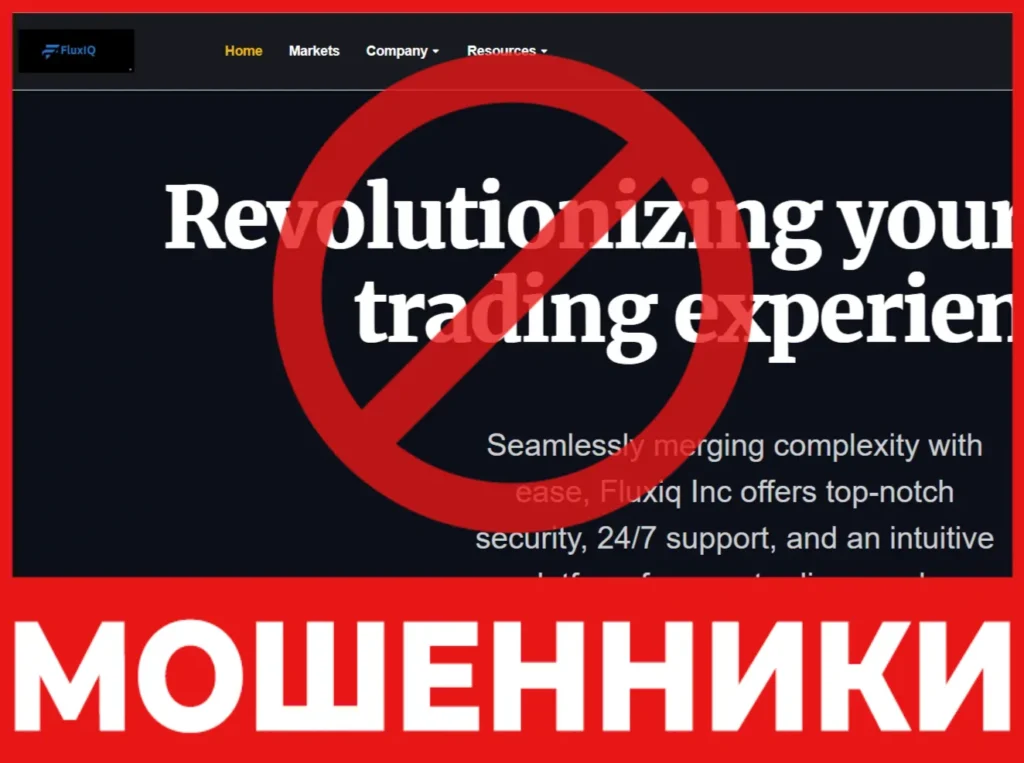 Fluxiq Inc лицевая сторона скрин