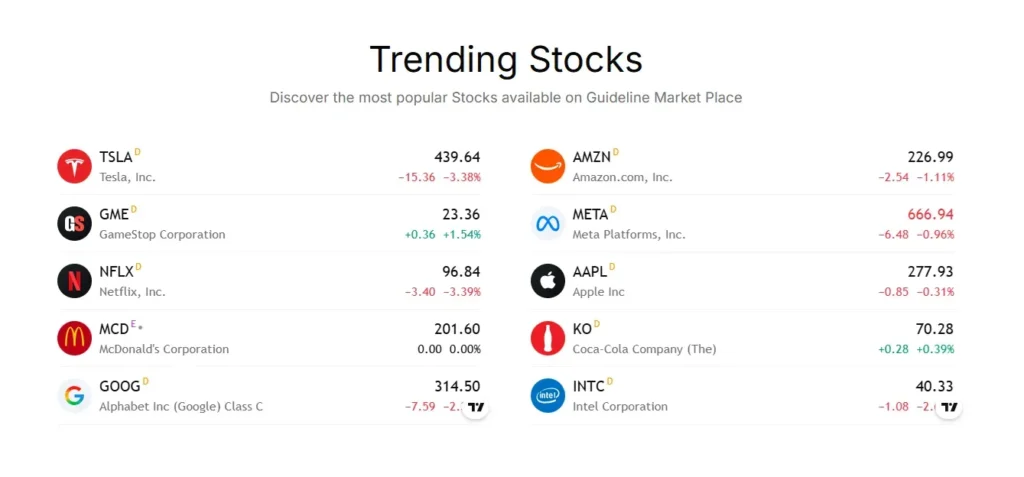 Guideline Market Place 1 скрин