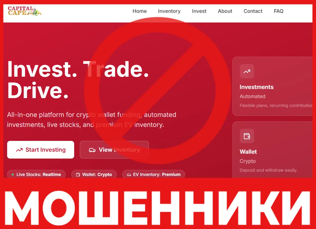 Capital Cape лицевая сторона скрин