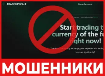 Tradeupscale лицевая сторона скрин