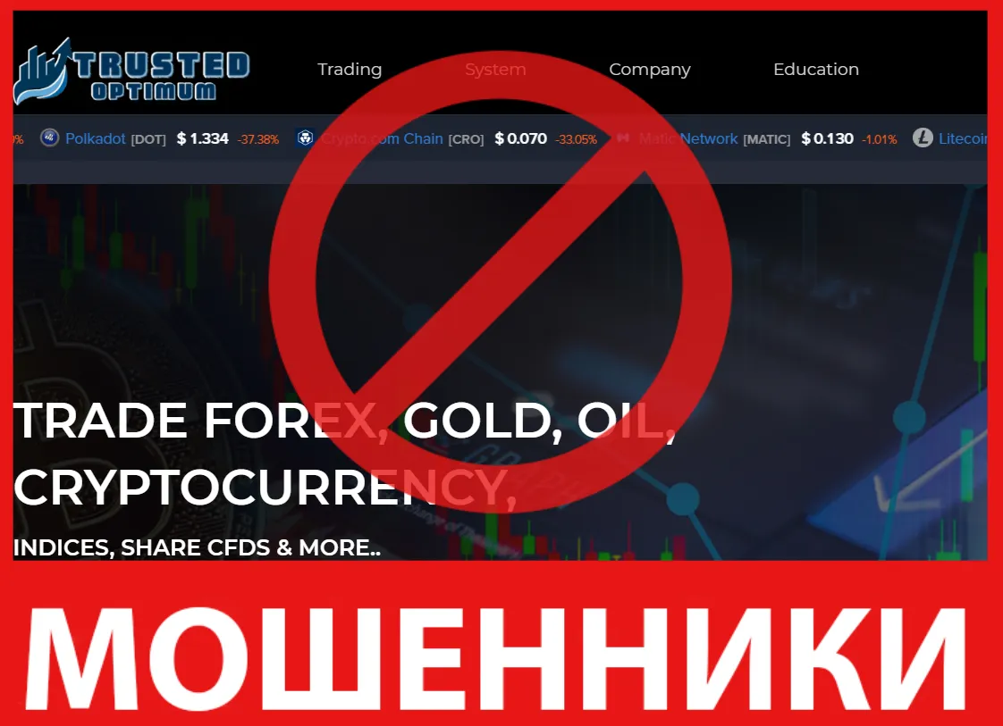 TrustedOptimum лицевая сторона скрин