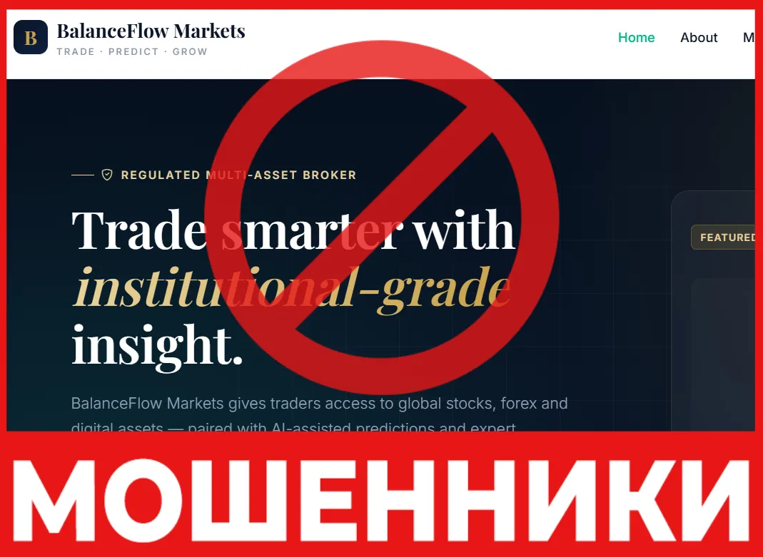 Balanceflowmarket лицевая сторона скрин