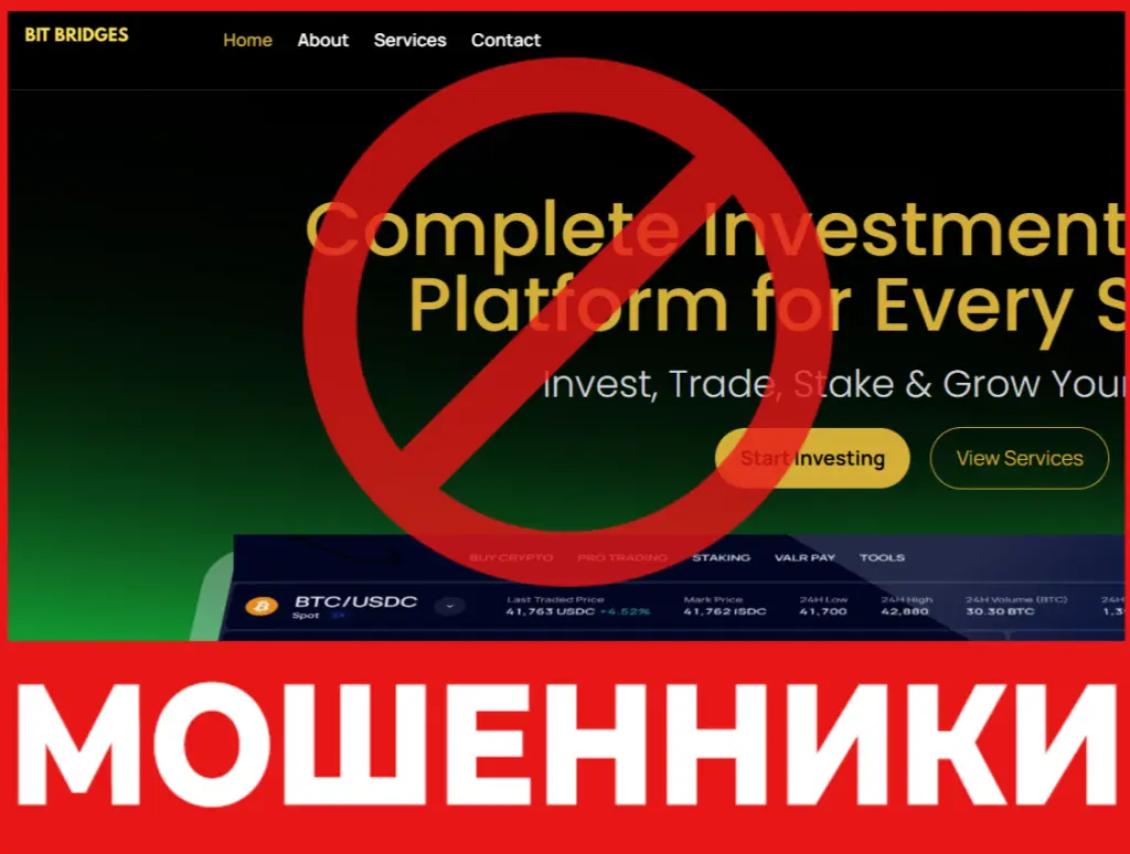 BitBridges лицевая сторона скрин