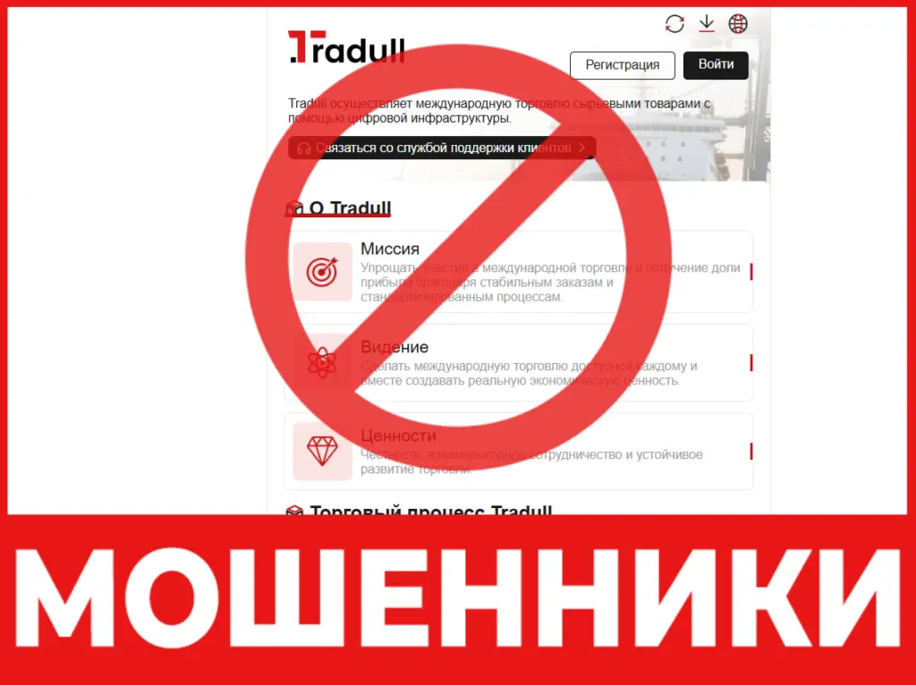 Tradull лицевая сторона скрин