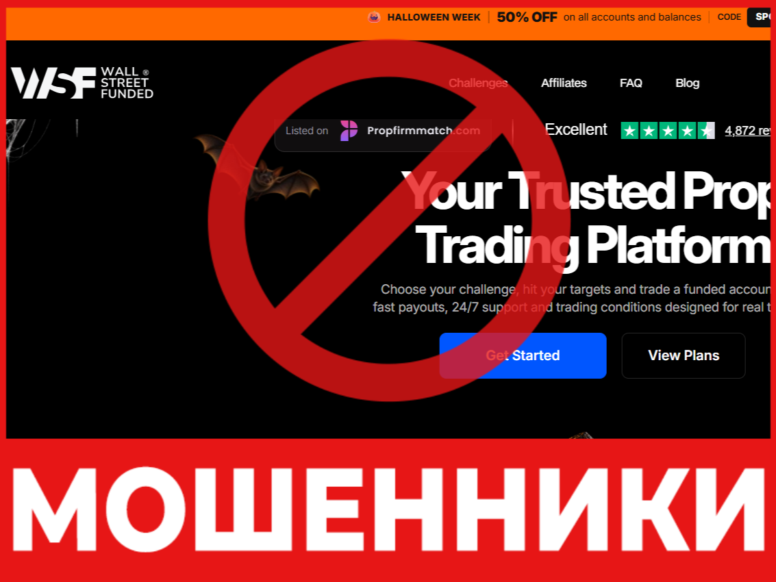 WSFmarkets Ltd лицевая сторона скрин