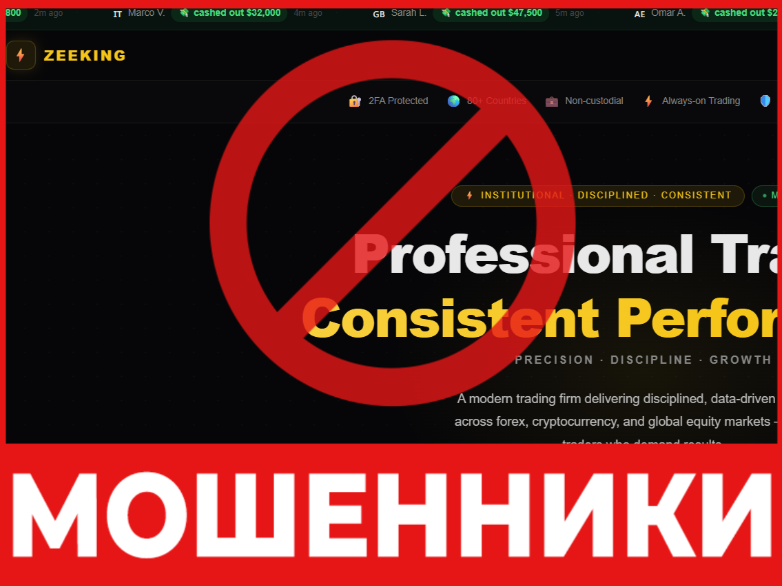 ZEEKING лицевая сторона скрин